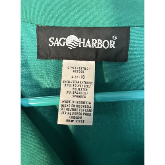 Women's Button-Down Green Faux Suede Shirt Sz 16 Lagenlook Oversized Grannycore - Picture 3 of 8